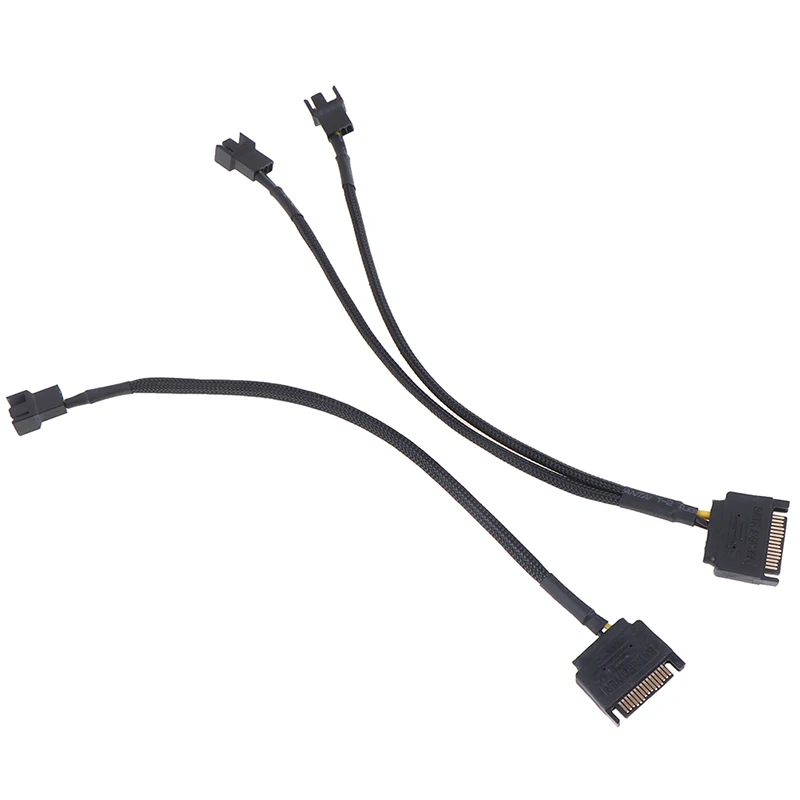 1 шт. с рукавами SATA 15Pin до 3Pin 4Pin Вентилятор охлаждения мощность Удлинительный