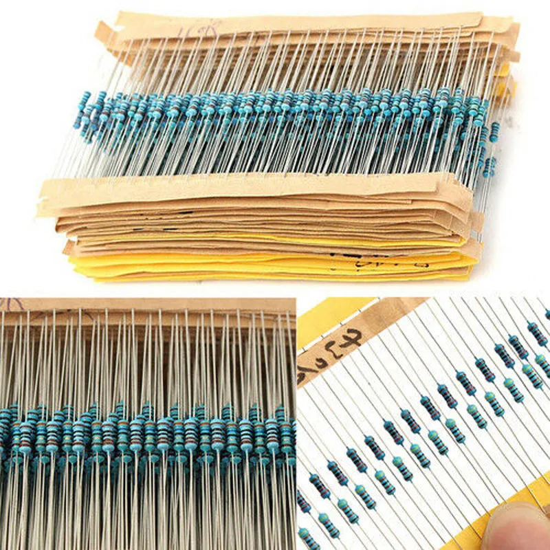 

Electronic Film Resistors Kit Metal Set Wear-Resistant 1 Ohm-10M Ohm 1%