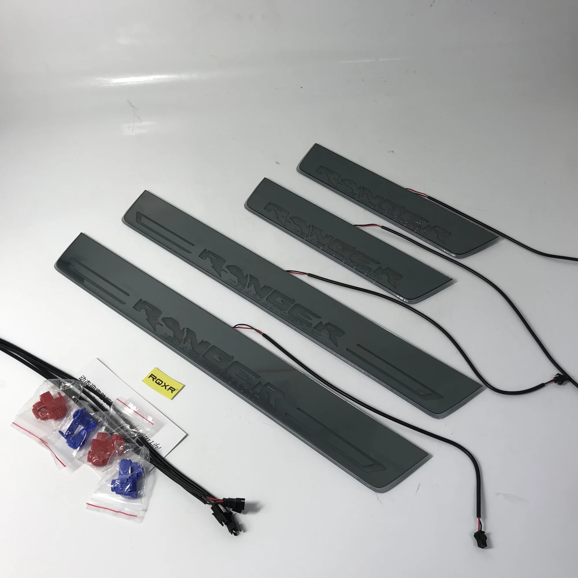 

Led Moving Door Scuff for Ford Ranger Dynamic Door Sill Plate Flat Lining Overlay Flowing/still Light