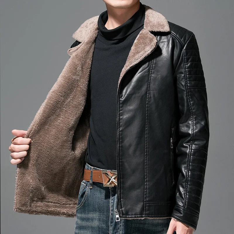 Мужская ветрозащитная куртка с воротником из искусственного меха, теплая куртка из хлопка, Новинка осени и зимы 2021