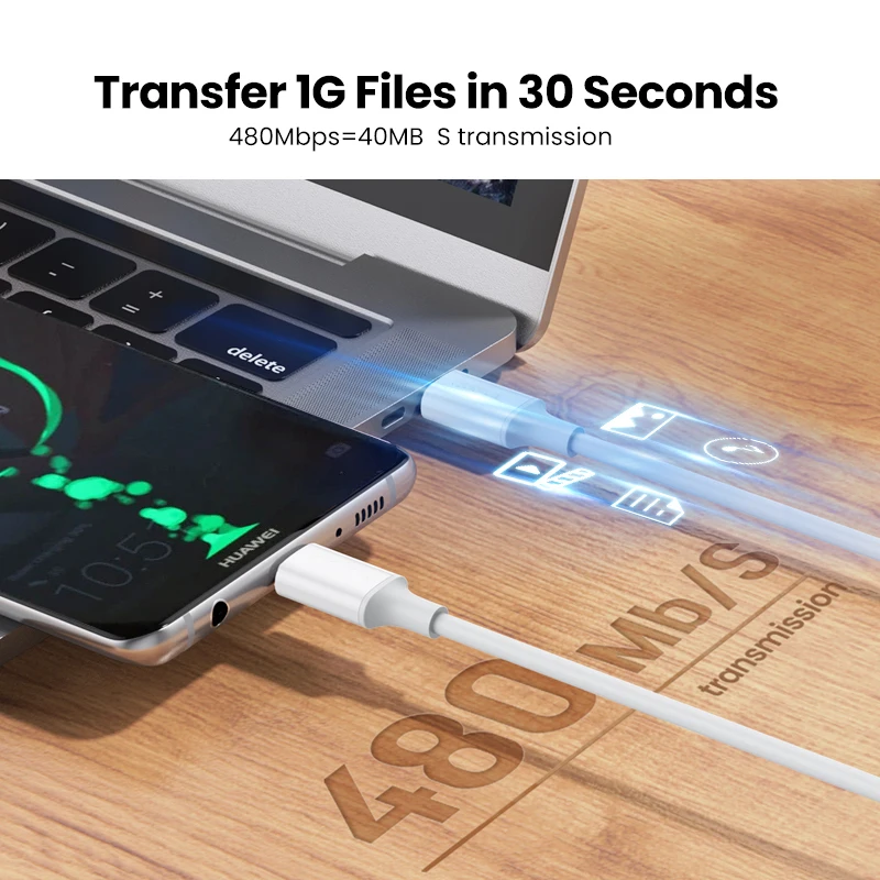 Кабель BaySerry PD 100 Вт с USB C на Type для MacBook Pro 5A быстрая зарядка 4 0 Samsung S21 Xiaomi mi 11