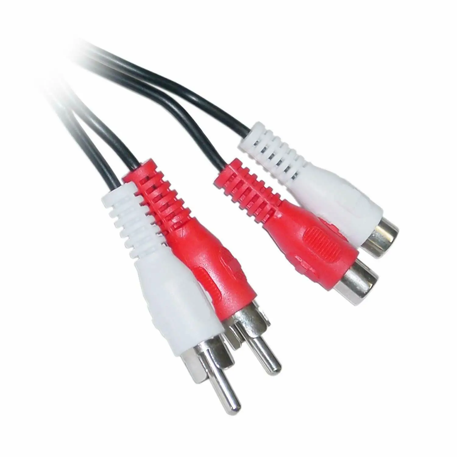 

2 RCA штекер к 2 RCA разъем стерео аудио удлинитель (красный + белый)