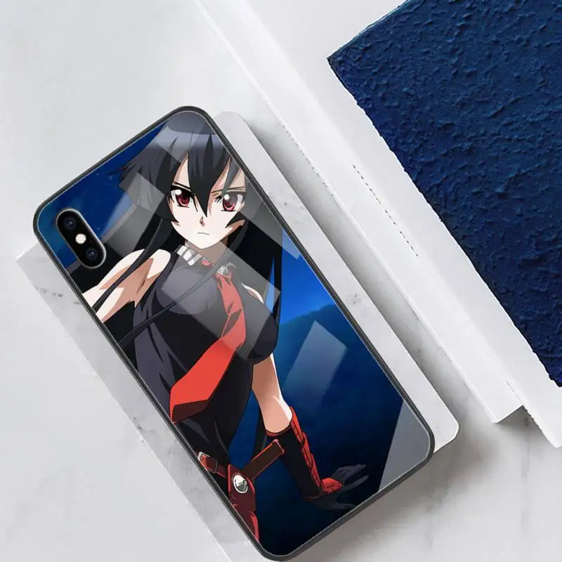 

Akame ga Kill Glass Phone Case Fundas Coque for IPhone 11 Pro Max Cases XR XS 12 7 8 Plus Cover Accessories Carcasa