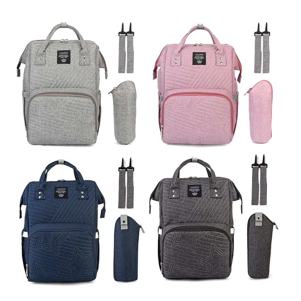 

Portable Nursing Bag Five Pointed Star Large Capacity Stroller Mommy Backpack Nappy Bag Travel Backpack