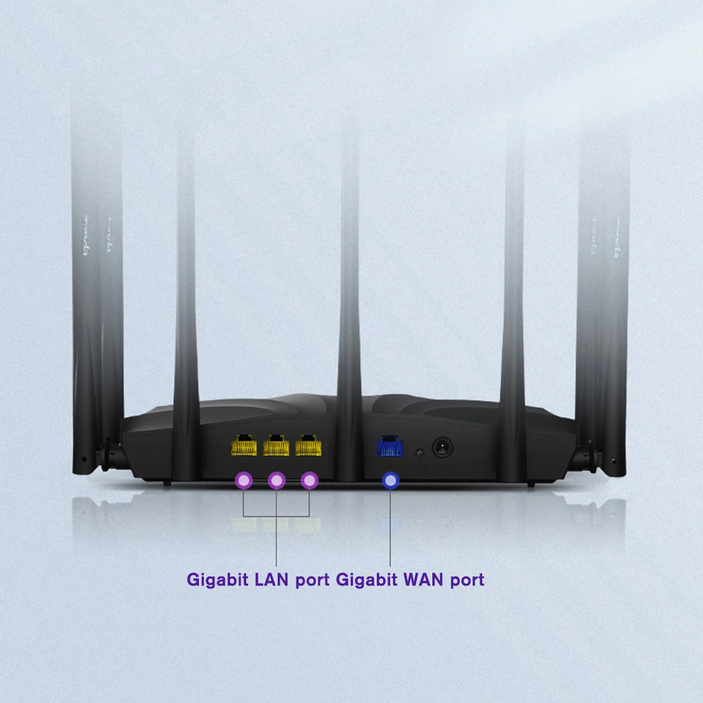 Tenda AC23 маршрутизатор Gigabit 2 4G 5 0G сигнал двухдиапазонный 2033Mbps беспроводной Wifi