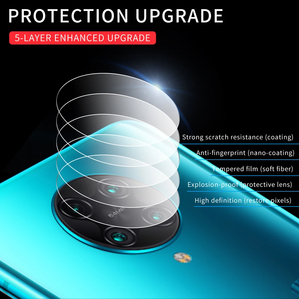HD Screen Protector Tempered Glass For Xiaomi Mi 10 Pro Lite Redmi K30 Pro Camera Lens For Xiaomi Mi9 SE Poco F2 Pro Lens Glass
