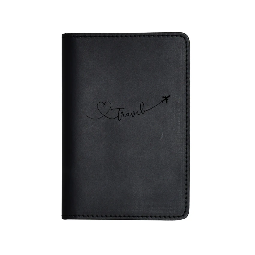Мультяшный интересный кошелек для паспорта с любовью путешествий самолетом