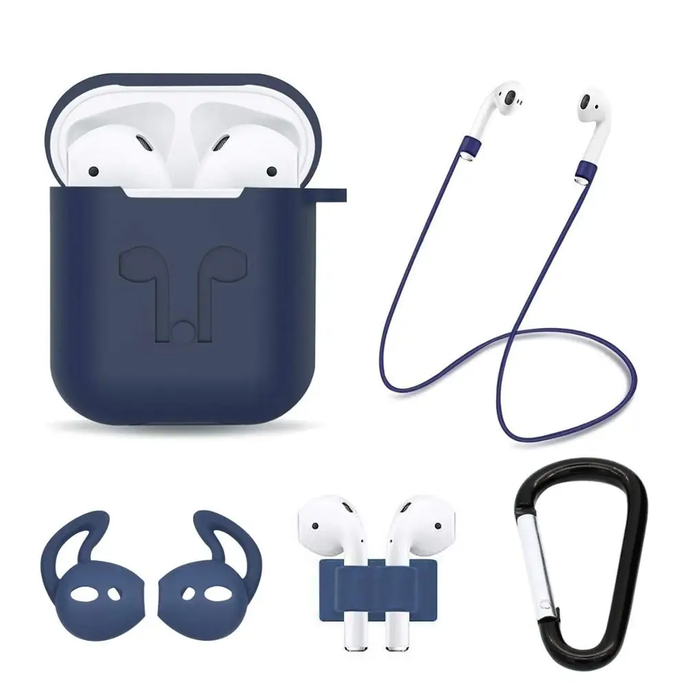 10 шт./партия силиконовый чехол для Airpods защитный беспроводные bluetooth наушники