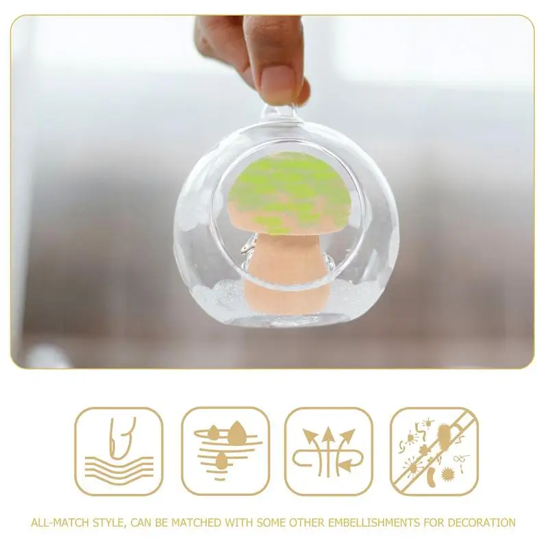 30/50/60 штук незаконченных деревянных грибных колышков для рисования ручками и украшений игрушек для детей.