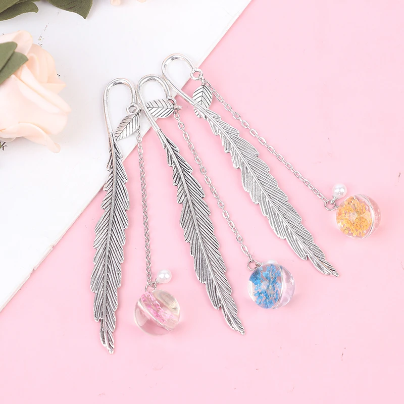 Креативные образцы цветов Закладка подвеска металлическая книжка отметка