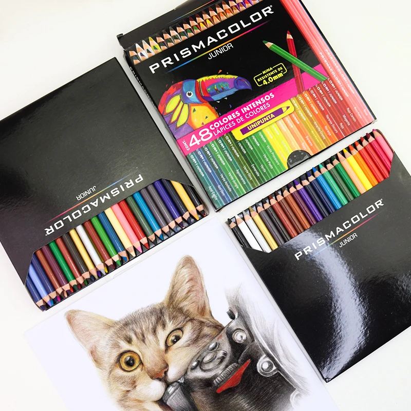 PRISMACOLOR 12/15/24/36/48 цветов масляной Древесины Набор цветных карандашей для рисования