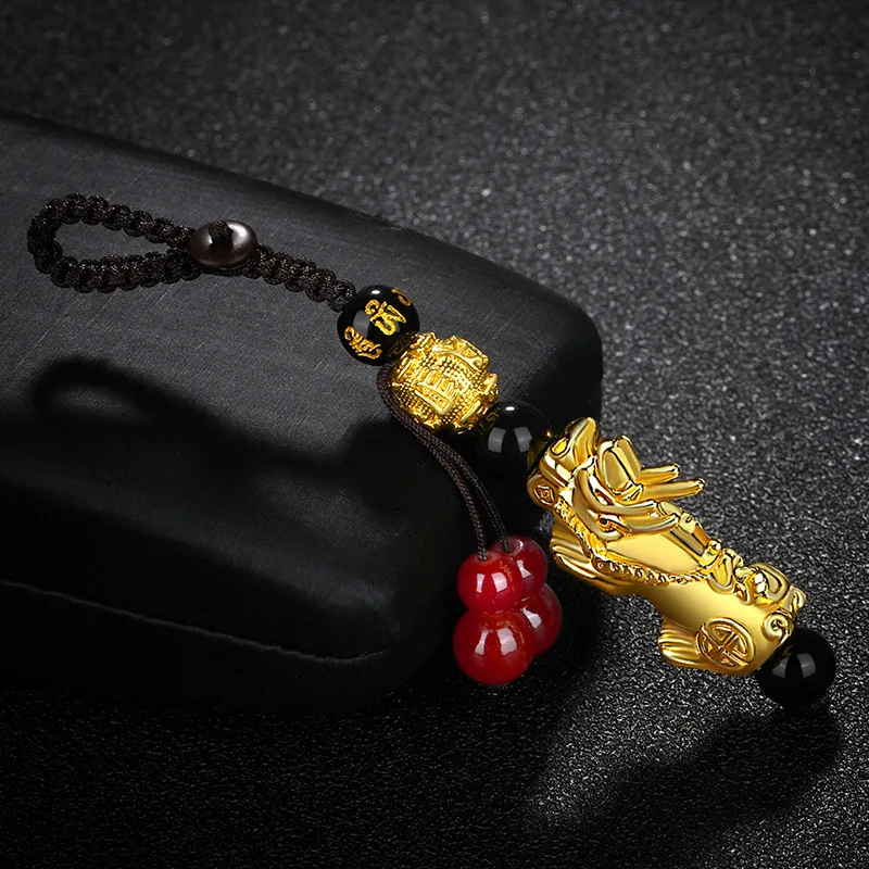 Pixiu Pendant Charms Car Key Pendant Keychain Pendants Accessories Chinese Fengshui Beast Bring Lucky and Wealth Pi xiu images - 6