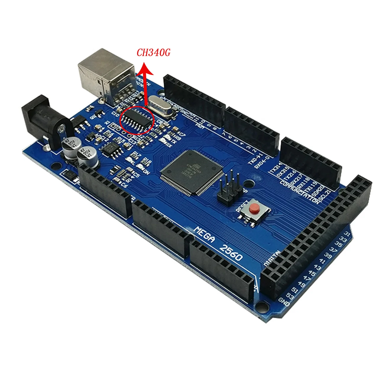 10 шт. MEGA2560 MEGA 2560 R3 ATmega2560-16AU CH340G AVR USB MEGA2560 макетная плата для arduino