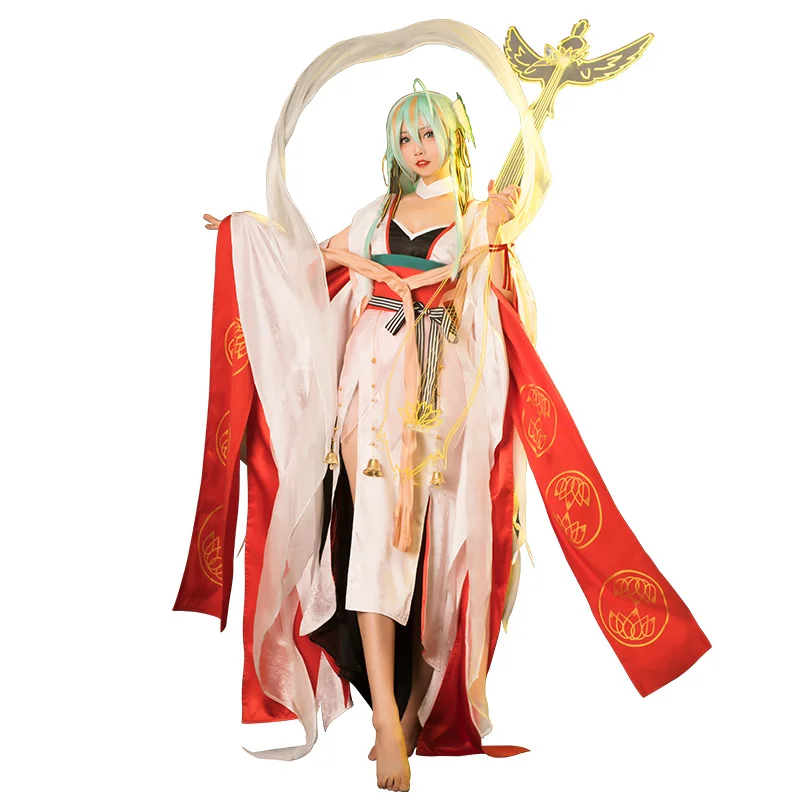 Женское платье-кимоно Onmyoji SSR Kinnara The Land Of элегантная музыкальная форма S-XL костюм