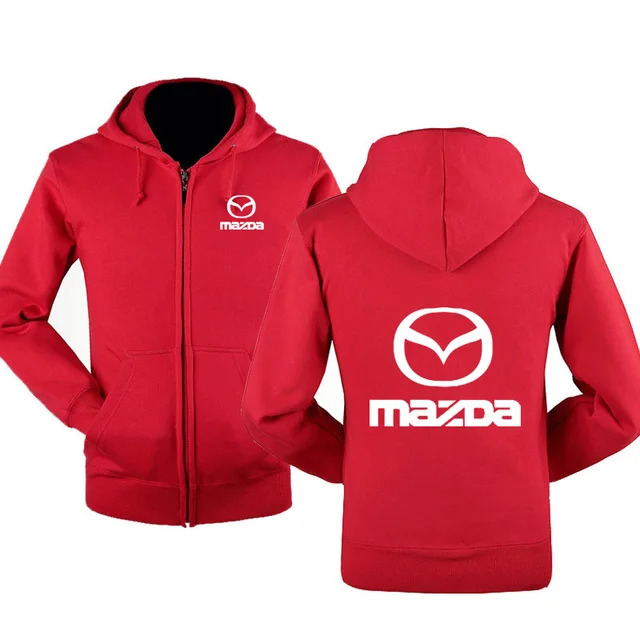 

2020 New Fashion for Mazda Car Logo Sweatshirt Hoodies Men Hoody Spring Autumn Fleece Cotton Zipper Jacket HipHop Harajuku Male