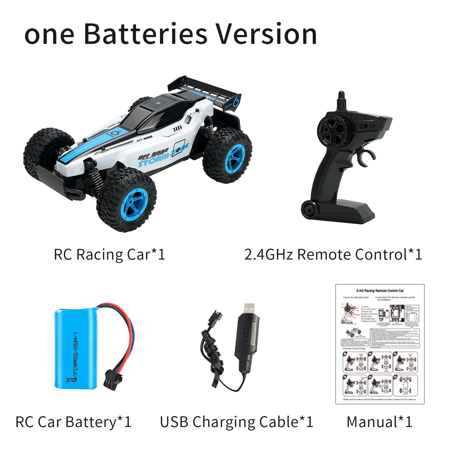 

1:14RC Off-road High-speed Electric Remote Control Car Climbing Anti-fall Mountain Four-wheel Drive Racing Model Children's Toy