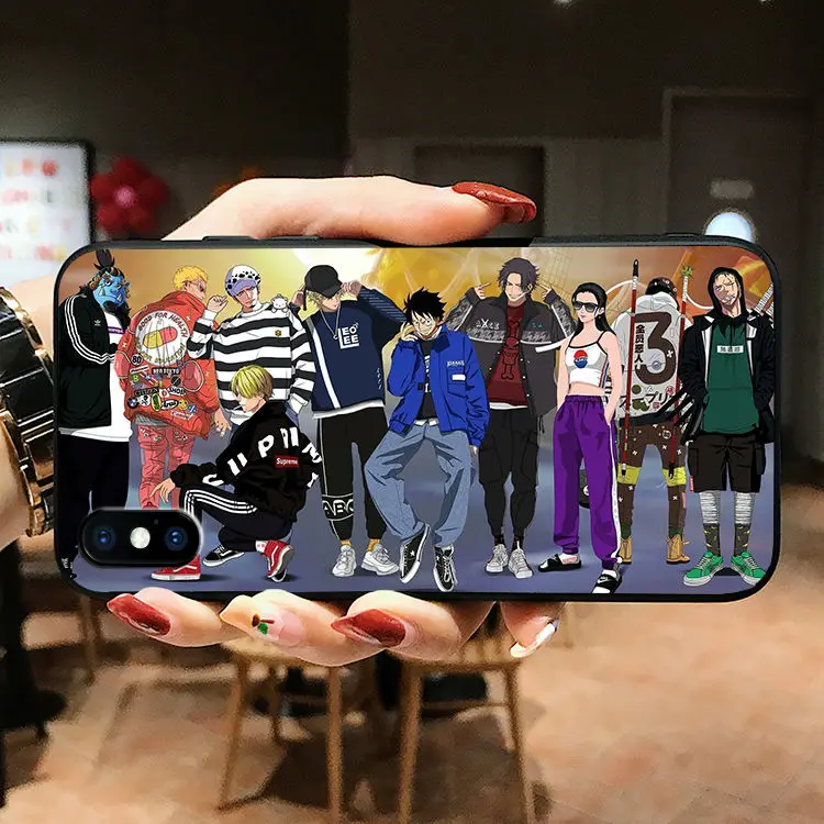 

Apple mobile phone shell One Piece Apple 8plus Phone Case 7P Male IPhone7 Cartoon 6plus Luffy 6S Sauron 5se Anime Female