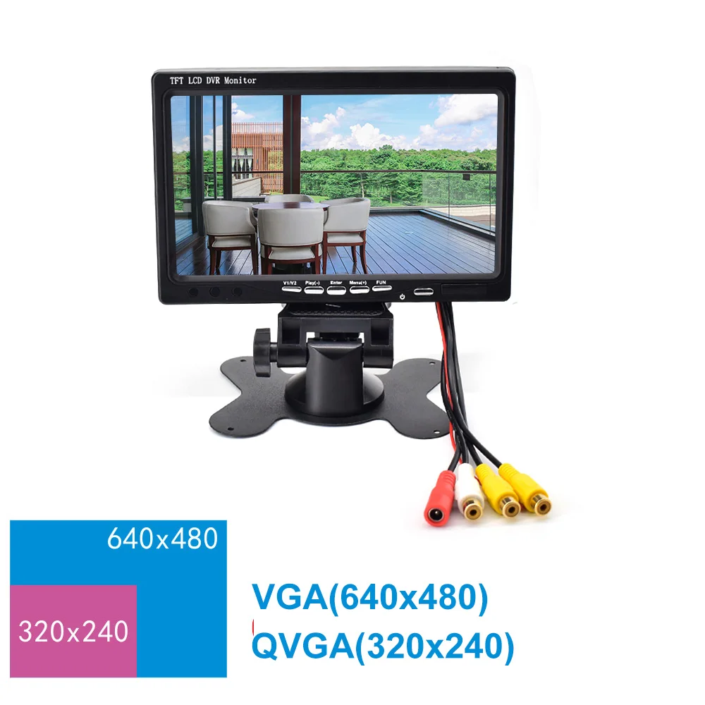 Новый 7-дюймовый TFT ЖК-дисплей DVR монитор экран Автомобильная камера заднего вида 2