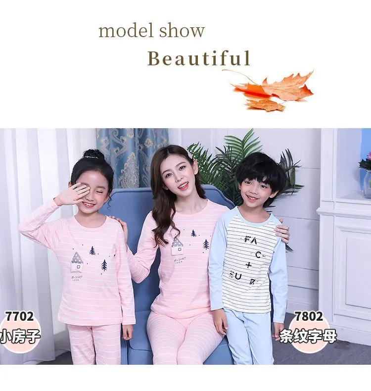 Cute Snowman Matching Family Christmas Pajamas Children Korean Cotton Mother Daughter Outfit Pants Matching Christmas Pajama Set