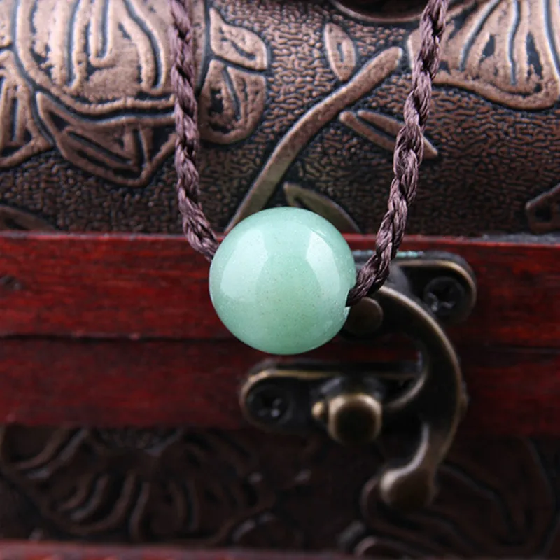 Ожерелье из натурального тигрового глаза с бусинами авантюрина подвеска бисера