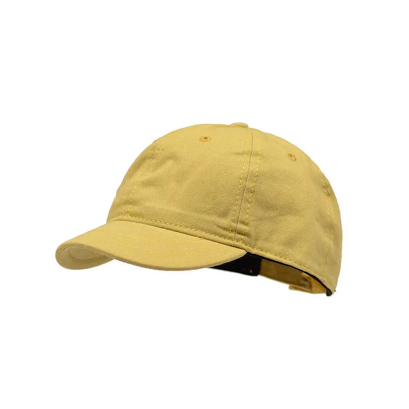 yellow Высокое качество унисекс хлопок открытый короткий край бейсбольная Кепка Snapback модные спортивные шапки для мужчин и женщин Кепка - Цвет: yellow