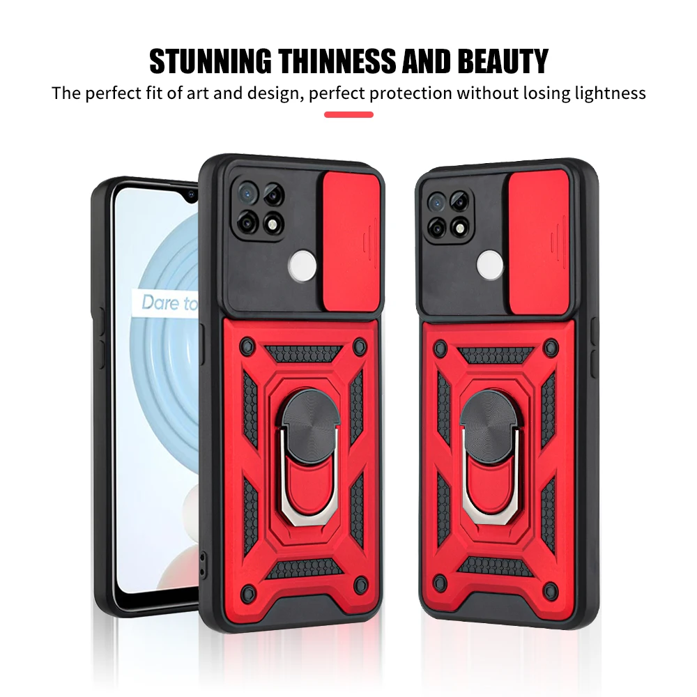 luxury shockproof flip phone case for oppo realme c21 c12 c25s case 6d hard back cover on opp realmi c 21 c 12 c 25s funda armor free global shipping