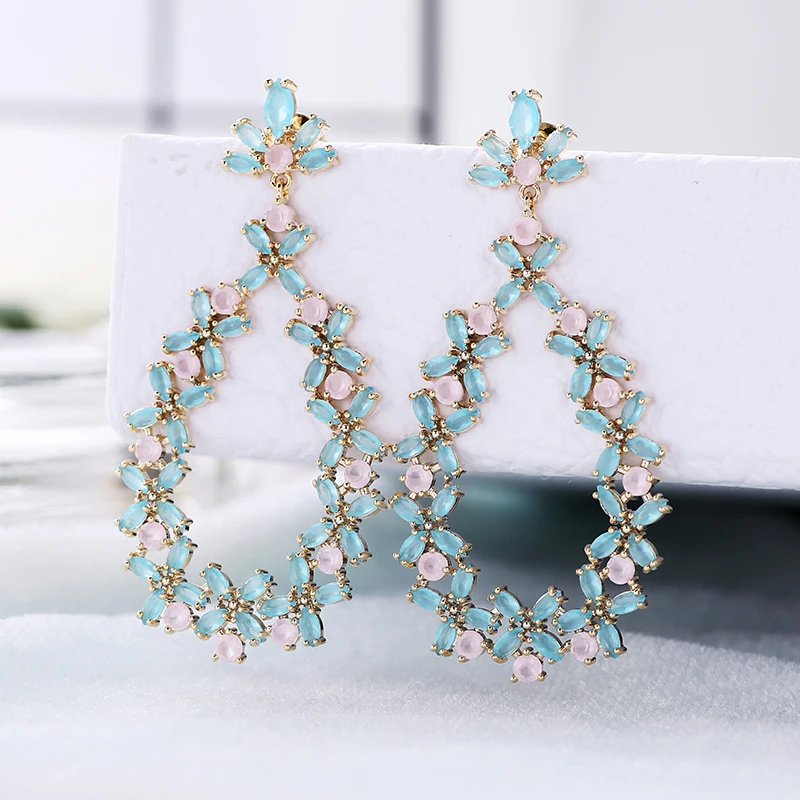 Очень женские серьги капельки 57 мм с пресной водой свадебные украшения для