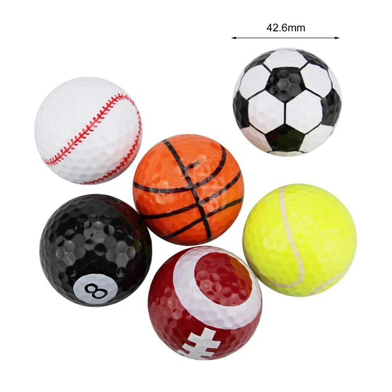 

6Pcs PU Foam Golf Balls Sponge Elastic Indoor Outdoor Practice Training Ball