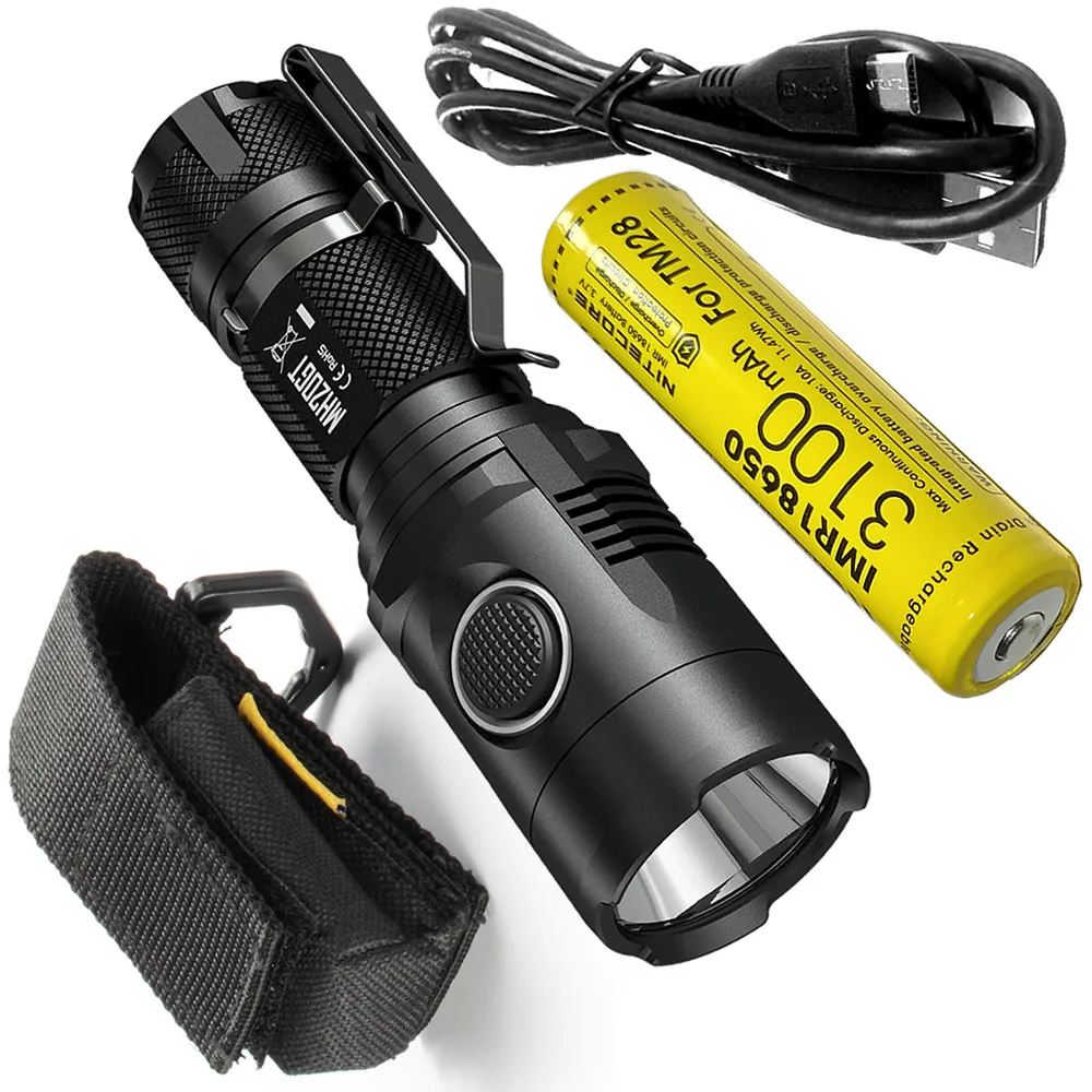 NITECORE MH20GT + IMR18650 батарея 1000 люмен светодиодный фонарь Водонепроницаемый фонарик с