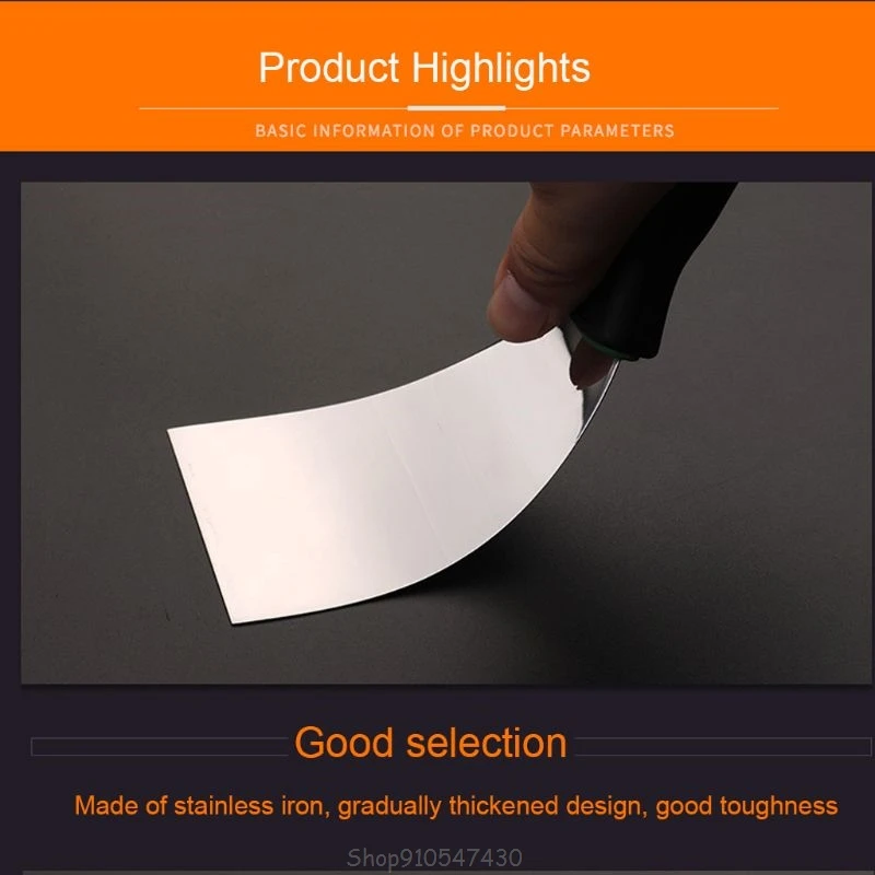 

6 Pcs Putty Knives Set Scrapers and Filling Knives Cement Shovel Blade with Anti-slip Plastic Handle DIY Tool D14 20 Dropship