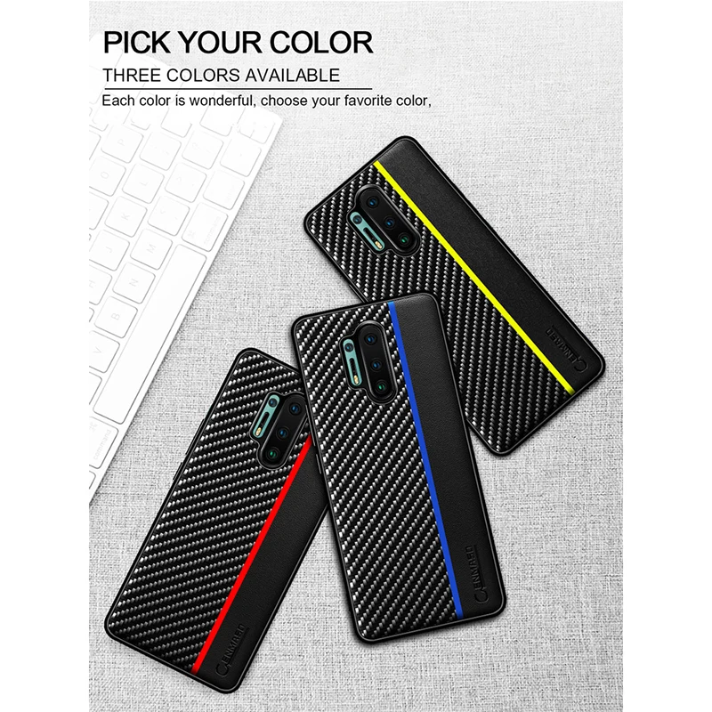 Для OnePlus 9 8 Pro Чехол Ebai чехол Оригинальное углеродное волокно Противоударная