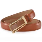 2019 Автоматическая пряжка женские ремни Повседневные джинсы узкий пояс Элитный бренд ремень из натуральной кожи для женщин дизайнерские женские пояса ж2,4 см