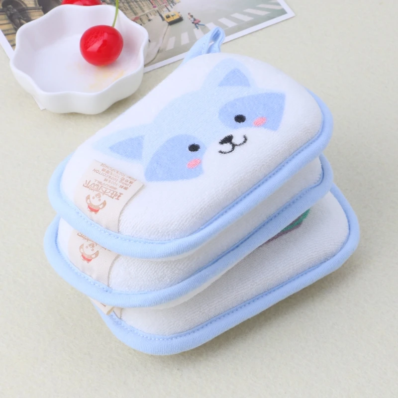 

Newborn Baby Bath Brushes Infant Shower Sponge Cotton Rubbing Body Wash Towel C5AF