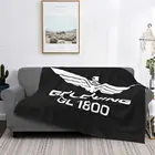 Honda Goldwing Gl1800 логотип для мужчин; Черная Размеры S M L Xl 2Xl 3Xl хорошее качество брендовая Стиль фланелевое одеяло