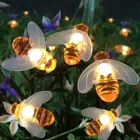 СВЕТОДИОДНАЯ Гирлянда в виде маленькой пчелы, осветительная Led-лента для украшения внутреннего дворика, сада, рождественской елки, светильник ная гирлянда # j2
