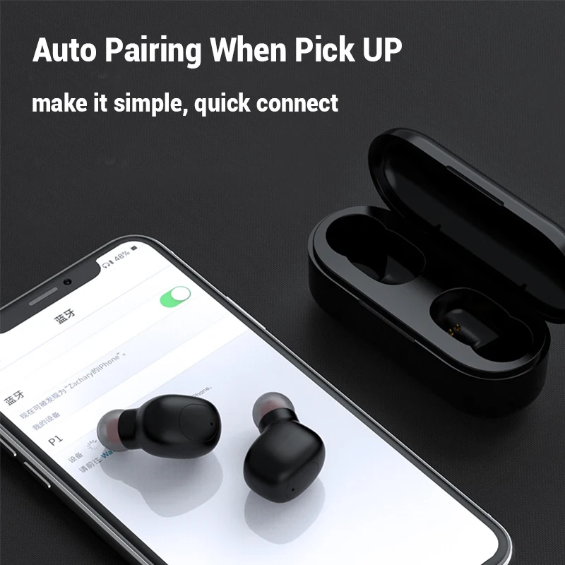 Беспроводные наушники Bluetooth Спортивные с шумоподавлением вкладыши гарнитура для