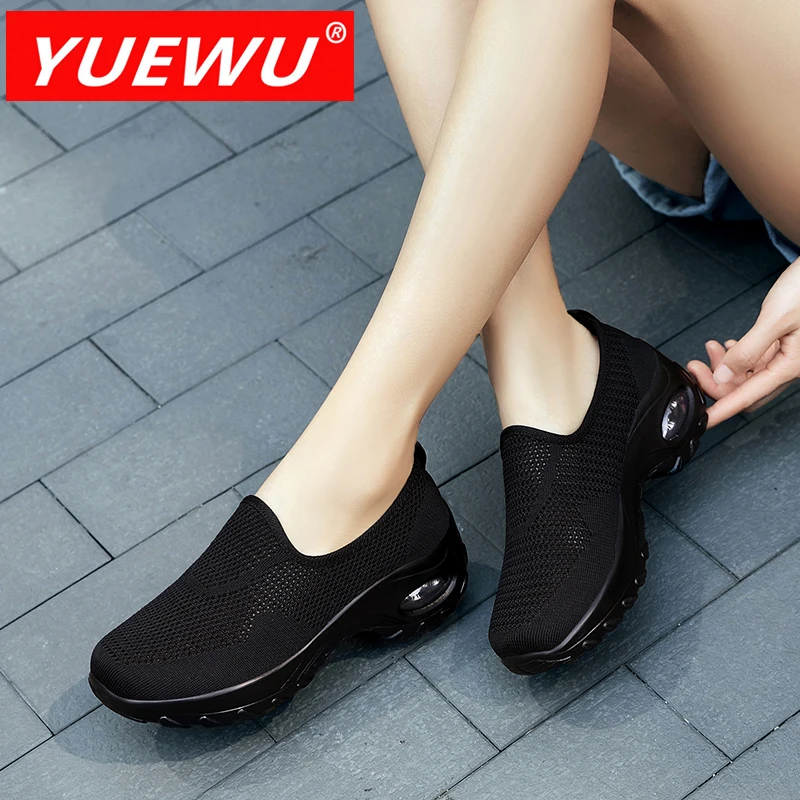 

Женские мокасины Yuewu, Нескользящие, дышащие, на плоской подошве