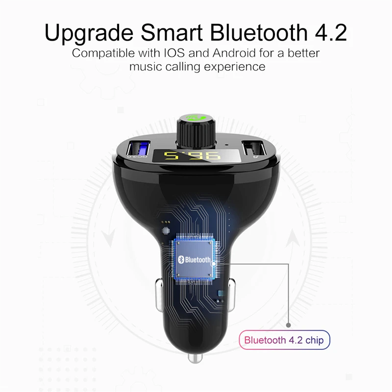 1 шт. Автомобильный USB 12 В Автомобильные аксессуары MP3 Bluetooth музыкальный плеер
