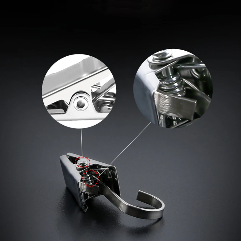 20 шт./компл. из нержавеющей стали занавеска для окна и душа зажим не кольцо