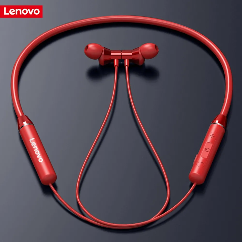 Наушники Lenovo Bluetooth 5 0 Спортивная гарнитура магнитные наушники с шейным ободом IPX5