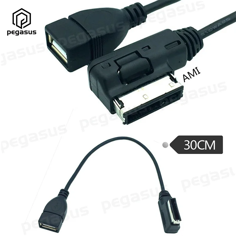 

Кабель AUX 30 см для Audi AMI MDI MMI 4F0051510G USB аудио MP3 музыкальный интерфейс адаптер