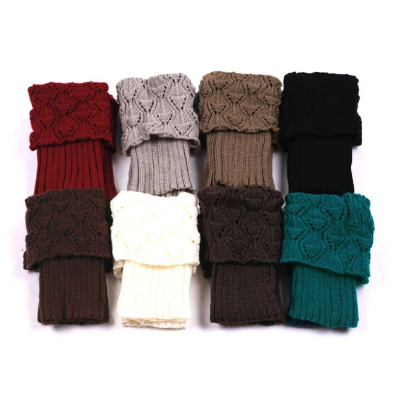 Женские модные гетры для девочек манжеты теплый длиной до бедра вязаные вязанные