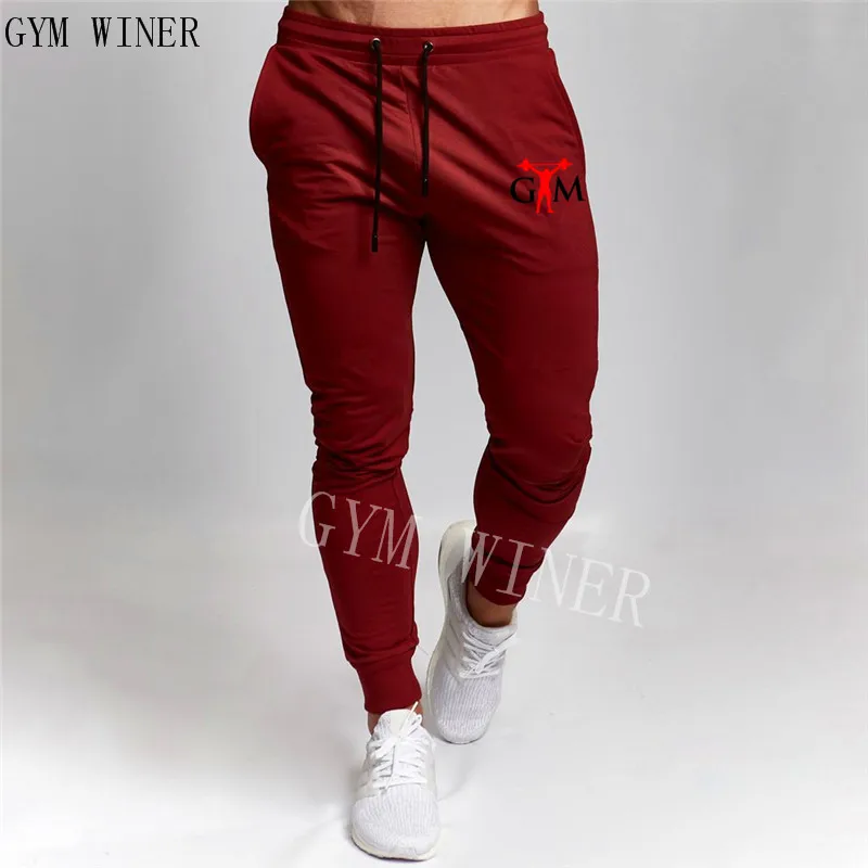 

2019 New Men's gray doodle Print Trousers Jogger Men's Pants Casual Slim Fit Men's Fitness Sweatpants quality Bodybuilding Pants