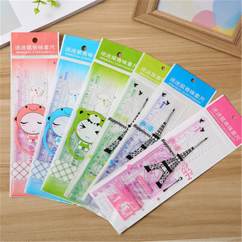 Новинка корейский стиль канцелярские товары для студентов линейка с треугольным