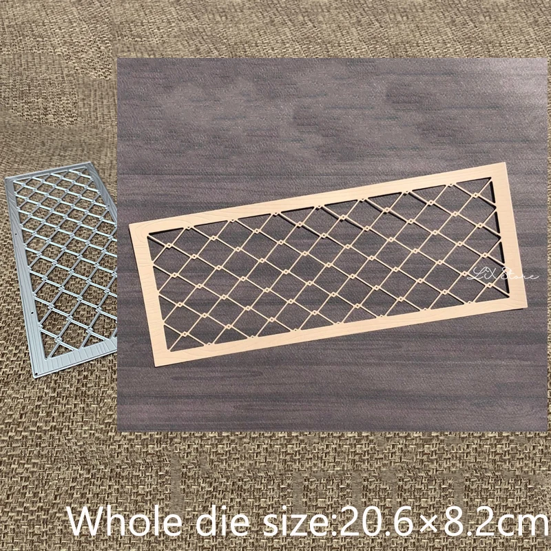 Металлический трафарет XLDesign для рукоделия форма алмазная проволока деревянная