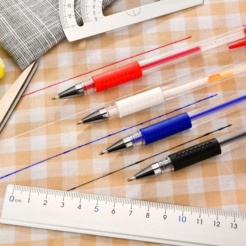 

4 Thermal Erasing Pen Fabric Marker Pens with 16 Refills for Various Colors of Leather Fabrics, Available in 4 Colors