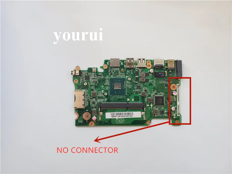 Материнская плата для ноутбука NBVAC11001 NB. VAC11.001 с N2830 SR1W4 Процессор для acer aspire es1-111 ES1-111M E3-112 DA0ZHKMB6C0