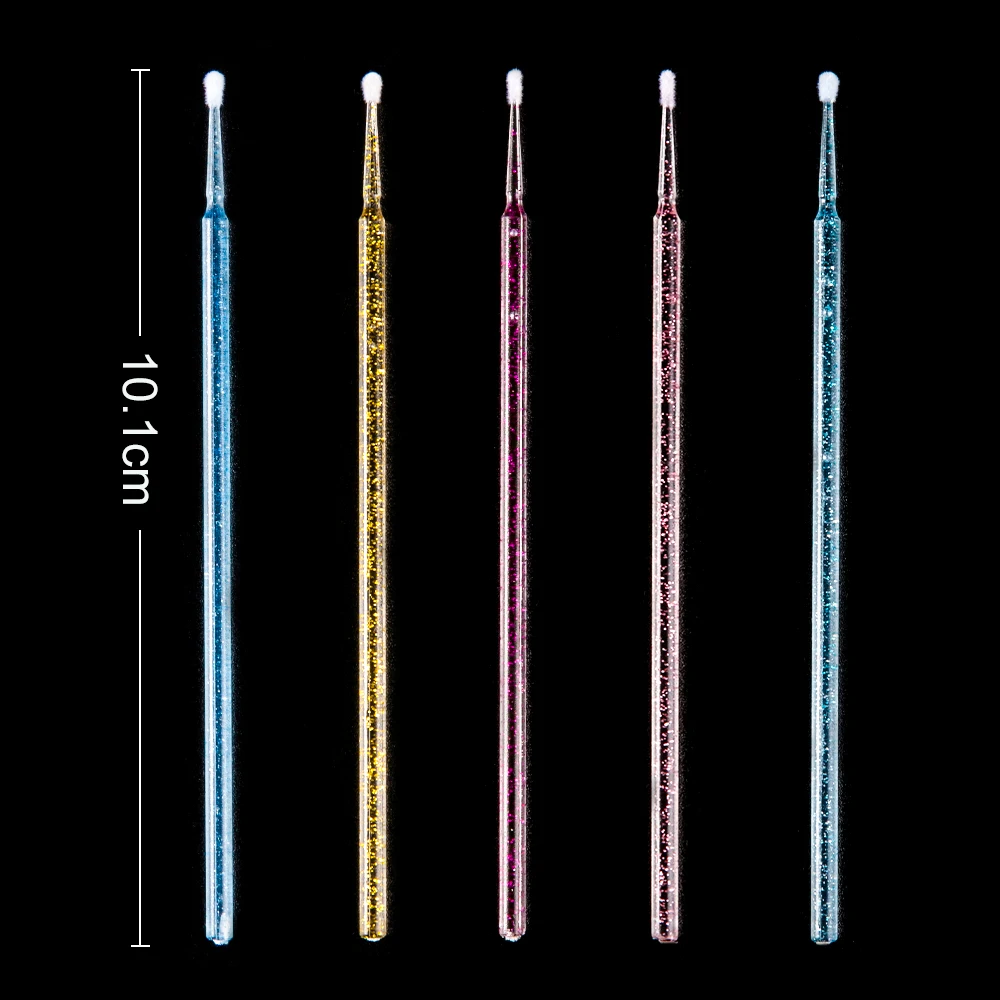 100 искусственные Кристальные одноразовые микрощетки фотощетка для удаления