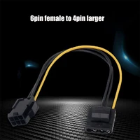 power adapter ide 4pin 4 pin female to 6 pin female 6pin graphics video card converter cable 1pcs 1 pcs wholesale