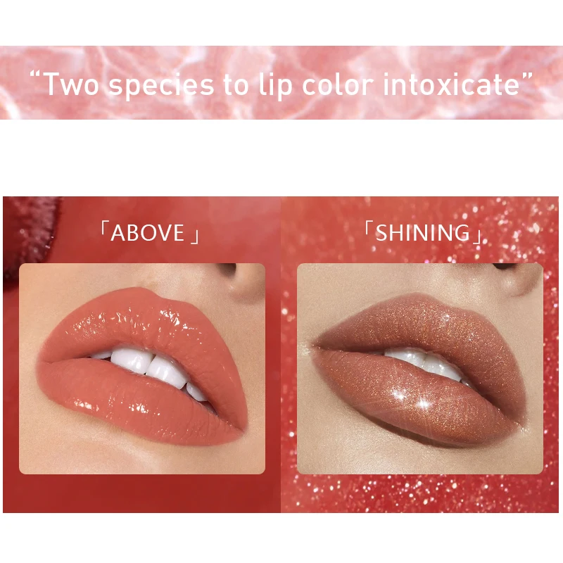 

8 pcs/set Lip Gloss Lips Makeup Mirror Moisturizing Liquid Lipstick Care Lip Glaze Lasting Waterproof Shimmer Glitter Lip Gloss